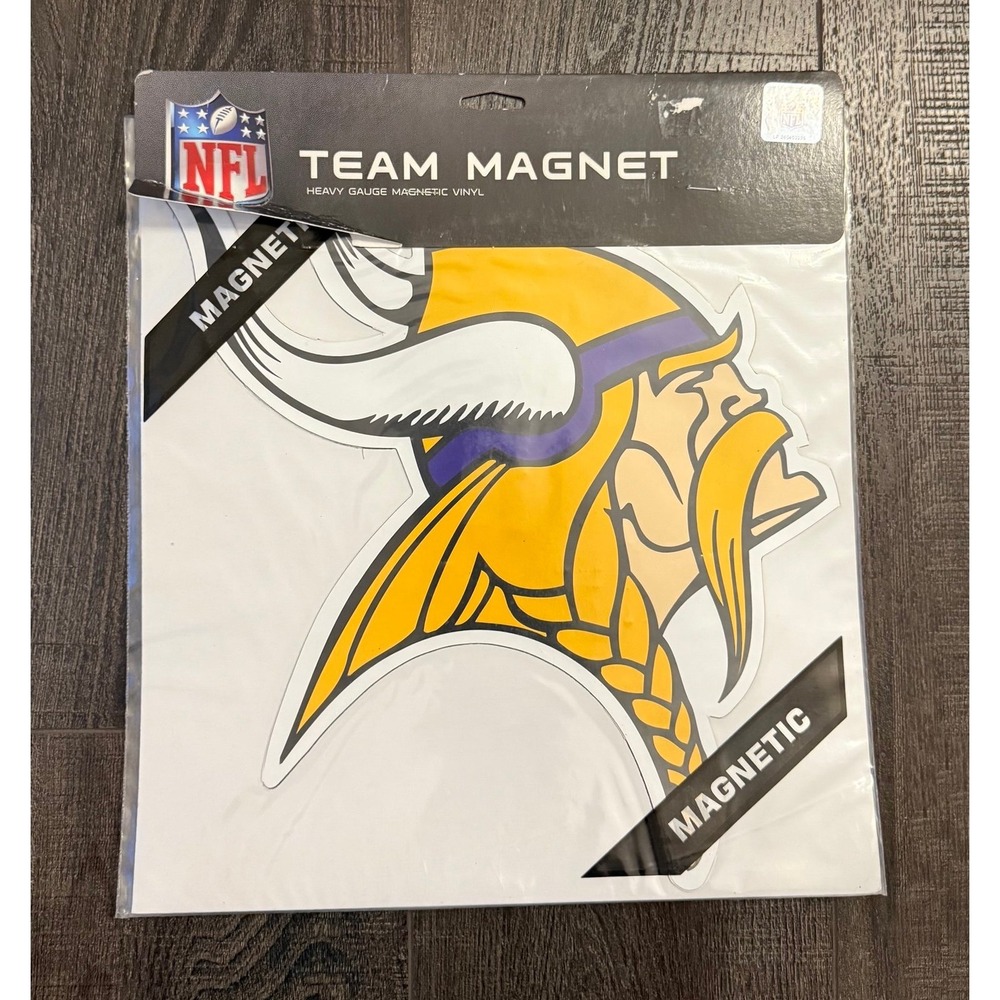 NFL Minnesota Vikings 12" Auto Magnet Helmet- NEW